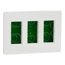 Schneider Unica System+ centrální jednotka 3x4 krabice modulů pod.omítku ; bílá