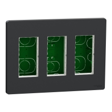 Schneider Unica System+ centrální jednotka 3x4 modulů krabice pod.omítku;Bílá