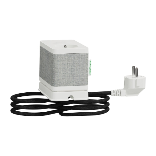 Schneider Unica System+ stolní.zásuvky S 250V/16A + USB A 3.1A; bílá