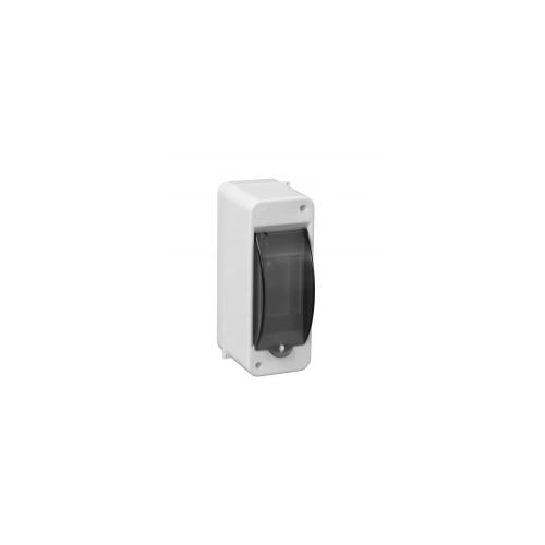 SEZ distribution board.on.plaster S-2D 2mod. IPXX transparent door white