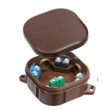 SEZ plaster box A.0020B 92x92x44mm IP54; brown 5x2 terminals