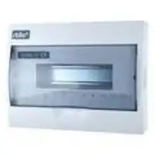 SEZ rozvodnice.na.omítku STILO STI612-4 4mod. IP30 průhl.dvířka bílá N/PE