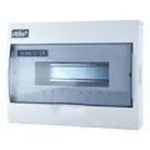 SEZ rozvodnice.na.omítku STILO STI613-6 6mod. IP30 průhl.dvířka bílá N/PE