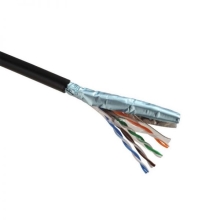 SOLARIX kabel.datový FTP SXKD-5E-FTP-PE Cat.5E venk.černý ; 27655192  box.305m