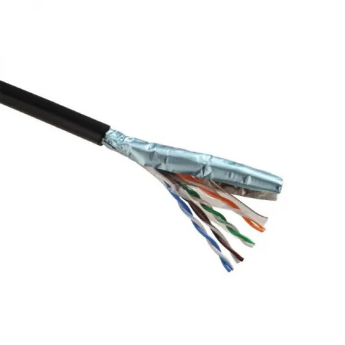 SOLARIX kabel.datový FTP SXKD-5E-FTP-PE Cat.5E venk.černý ;27655192 box.305m