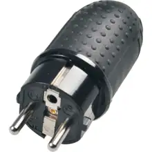 SOLIGHT fork. straight rubber 230V 16A IP44