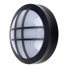 SOLIGHT LED outdoor round lighting with grid. 20W. 1500lm. 4000K. IP65. 23 cm