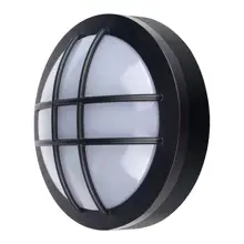 SOLIGHT LED outdoor round lighting with grid. 20W. 1500lm. 4000K. IP65. 23 cm