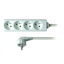 SOLIGHT supply extension. , 4-socket, 2m, white /PP21/ 025