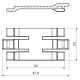 Spacer RLH 60x40 HB, LH 60x40, white