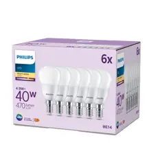 ßPHILIPS LED 40W P45 E14 WW FR ND 6CT/4 EC