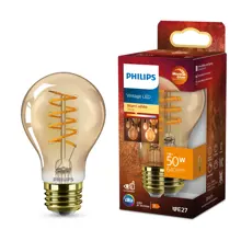 ßPHILIPS LED 50W A60 E27 AMBER WGD SP