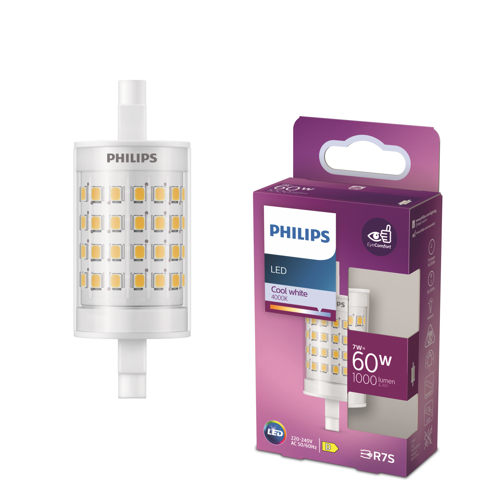 ßPHILIPS LED 60W R7S 78mm CW ND 1PF SRT4
