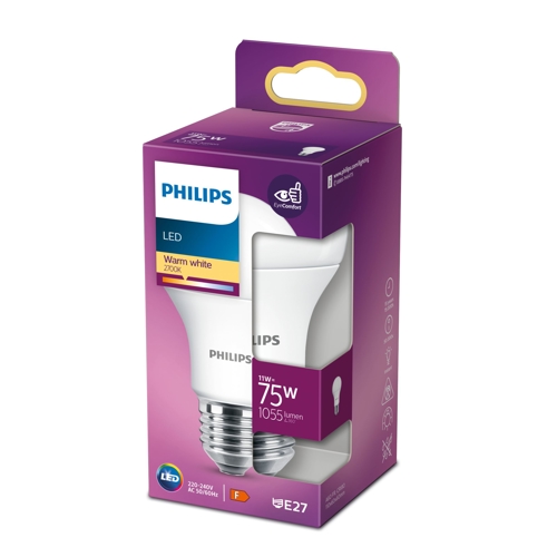 ßPHILIPS LED 75W A60 E27 WW FR ND 2PF/6 DISC