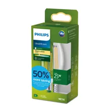 ßPHILIPS LED CLA 25W B35 E14 2700K CL UE SRT4