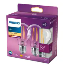 ßPHILIPS LED classic 60W A60 E27 CW CLND 3CT/4 EC