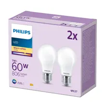 ßPHILIPS LEDClassic 60W A60 E27 WW FRND 2CT/6 EC