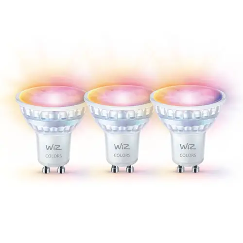ßPHILIPS WiZ Wi-Fi BLE 50W GU10 GLASS 922-65 RGB3CT/6