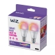 ßPHILIPS WiZ Wi-Fi BLE 60W A60 E27 822-65 RGB 2PF/6