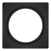 SPOT FRAME 100X100 1X D68 BK       LEDV