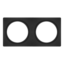 SPOT FRAME 100X200 2X D68 BK       LEDV