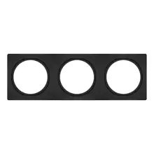 SPOT FRAME 100X300 3X D68 BK       LEDV