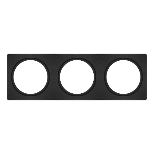 SPOT FRAME 100X300 3X D68 BK       LEDV