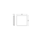 SURFACE FLAT SQUARE SENSOR SQ SN 500 P 27W ML 83040