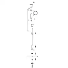 Suspension system for MODUS UQ - 4 cables, without covers