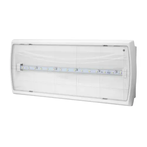 TIGER 1W LED BASIC IP22 1h, illuminated in case of failure, clear cover