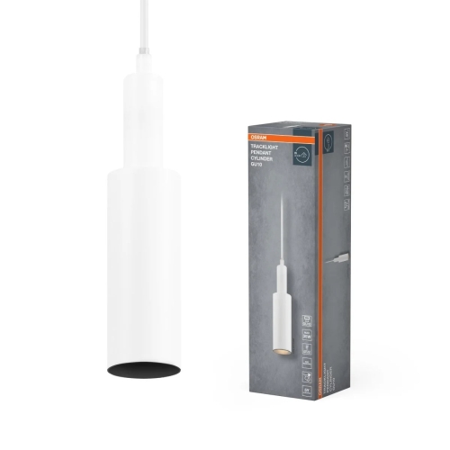 TRACKLIGHT PENDANT CYLINDER WT GU10OSRAM
