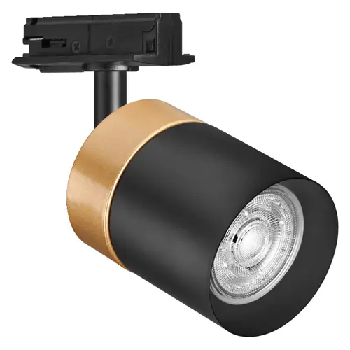 Tracklight Spot Cylinder Gold GU10 Black