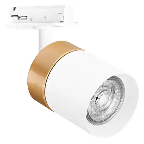 Tracklight Spot Cylinder Gold GU10 White