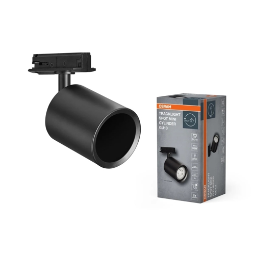 Tracklight Spot Mini Cylinder GU10 Black