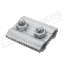 TREMIS clamp. lightning rod connecting SS wire-wire; zinc