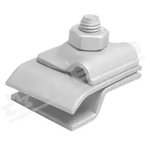 TREMIS clamp. lightning rod for SOc zinc gutters