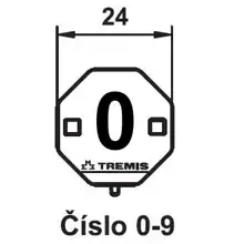 TREMIS label. marking number 0