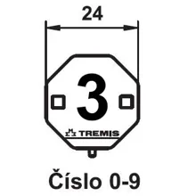 TREMIS label. marking number 3