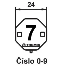 TREMIS label. marking number 7