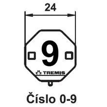 TREMIS label. marking number 9