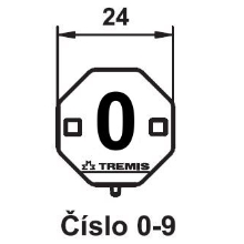 TREMIS štítek.označení číslo 0