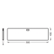 UNDERCABINET PANEL FL 30X10CCT D WTLEDV