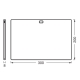 UNDERCABINET PANEL FL 30X20CCT D WTLEDV