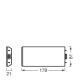 UNDERCABINET SOCKET FL EXT 830 D WTLEDV