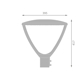 URBAN LANTERN SYMMETRIC 29W SYM PS 830-840 IP66 GY