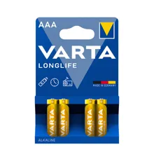 VARTA alkaline battery LONGLIFE 4103 AAA/LR03; BL4