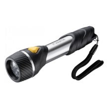 VARTA hand lamp metal. F20 2xAA 40lm/29m ; +2xAA aluminum
