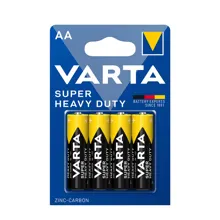 VARTA zinc-carbon battery. SUPER.HEAVY.DUTY 2006 AA/R6 ;BL4