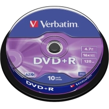 VERBATIM DVD+R.4.7GB 16x Cake10