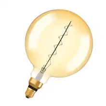 Vintage 1906 LED CLASSIC SLIM FILAMENT Globe DIMMABLE 4.8W 822 Gold E27